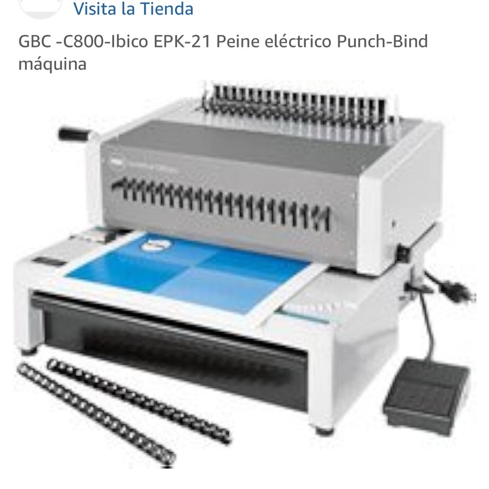 Gianni Bini Electric Punch-Bind Machine - Gray